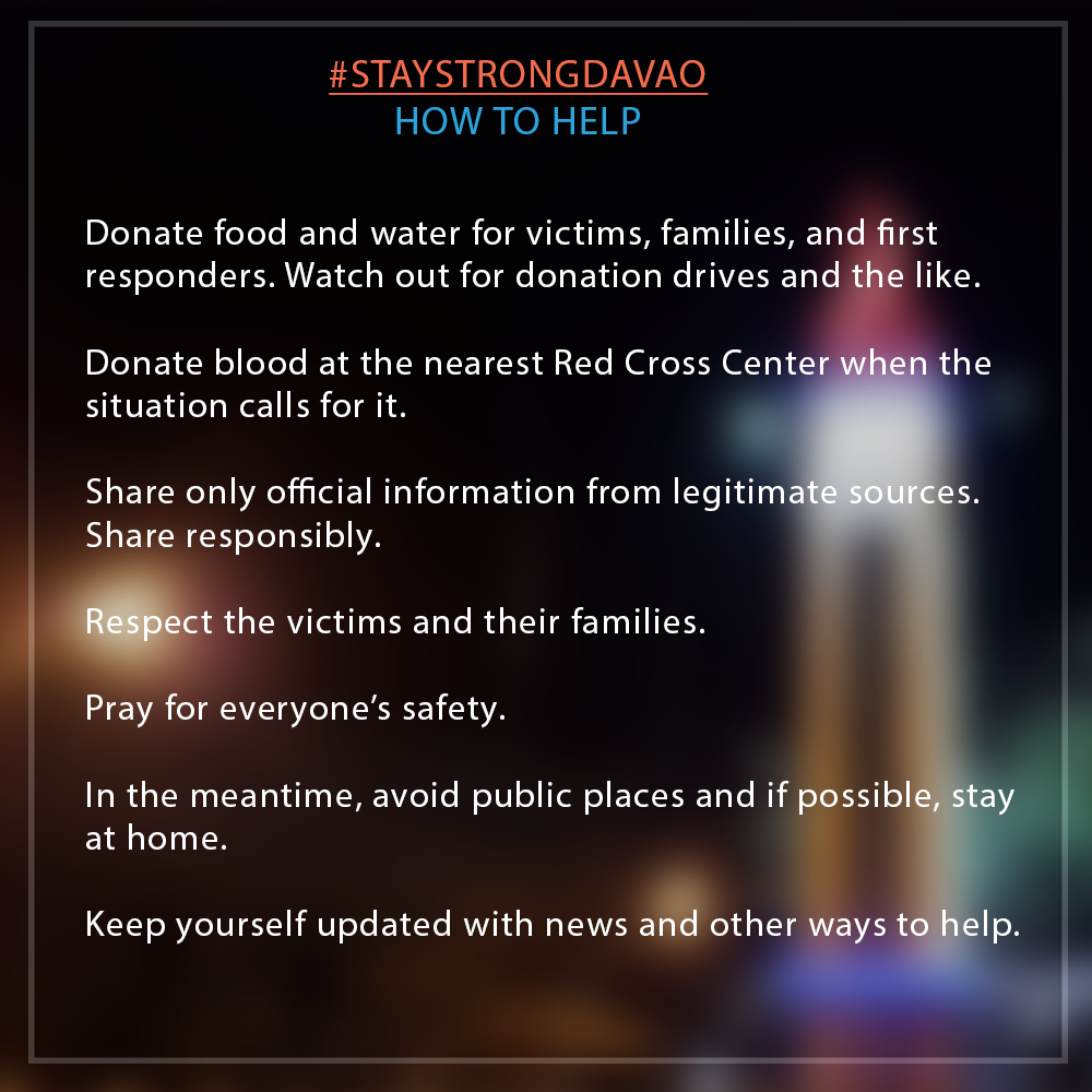 stay strong davao how to help